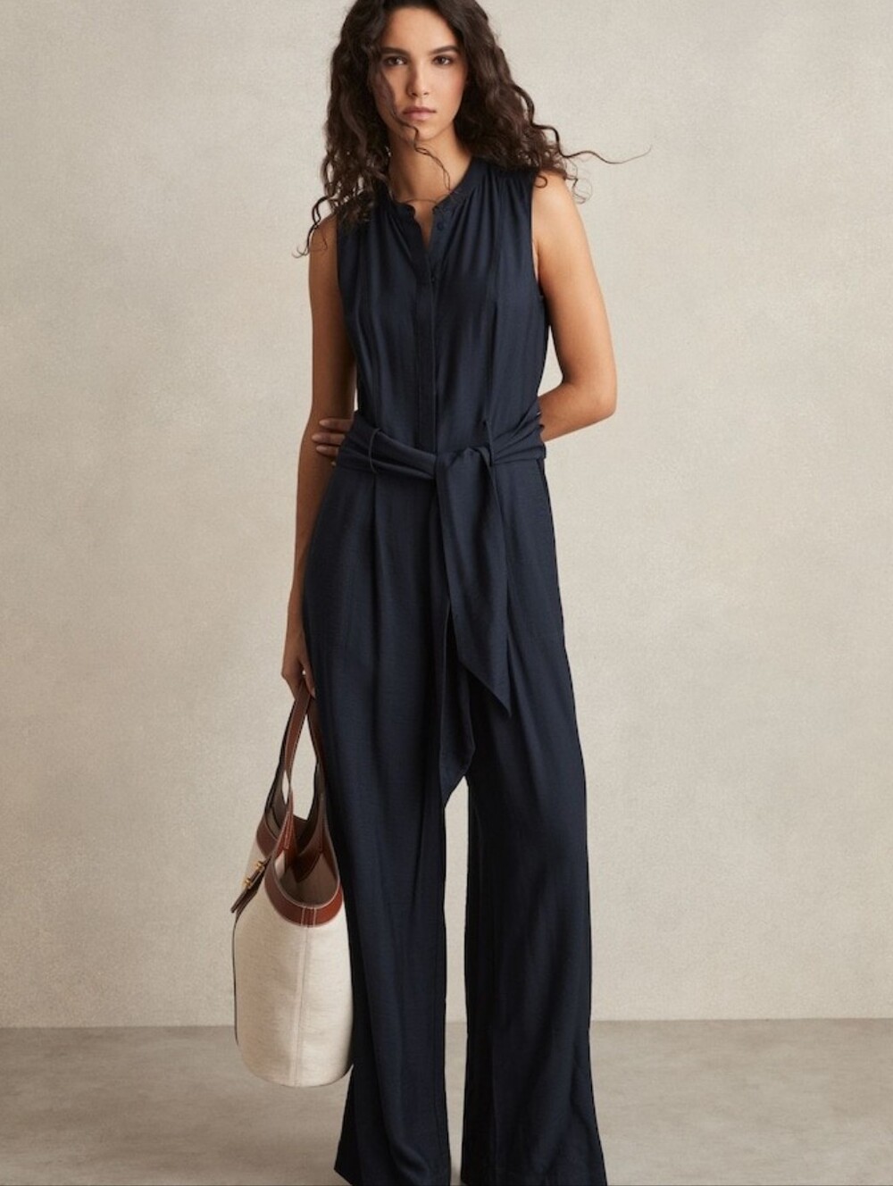 REISS | $250 Raven Wide Leg Jumpsuit